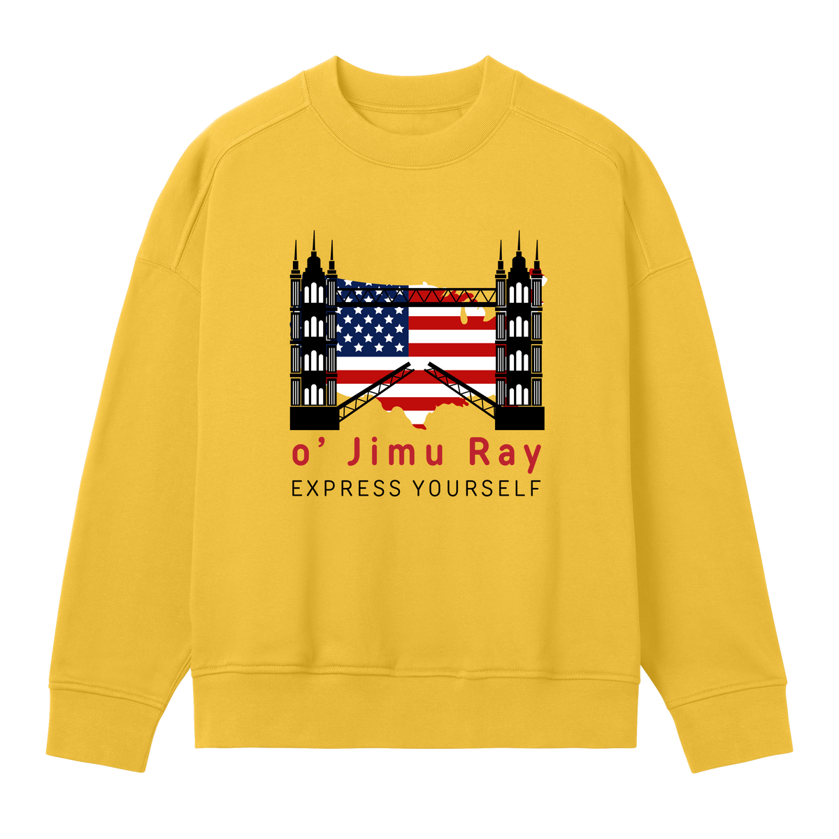 Stars & Stripes Bold 4th July Sweatshirt - Primrose yellow women - Sweatshirts