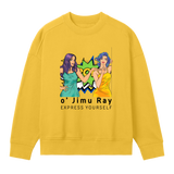 Retro Glam Oversized Sweatshirt - Primrose yellow women - Sweatshirts