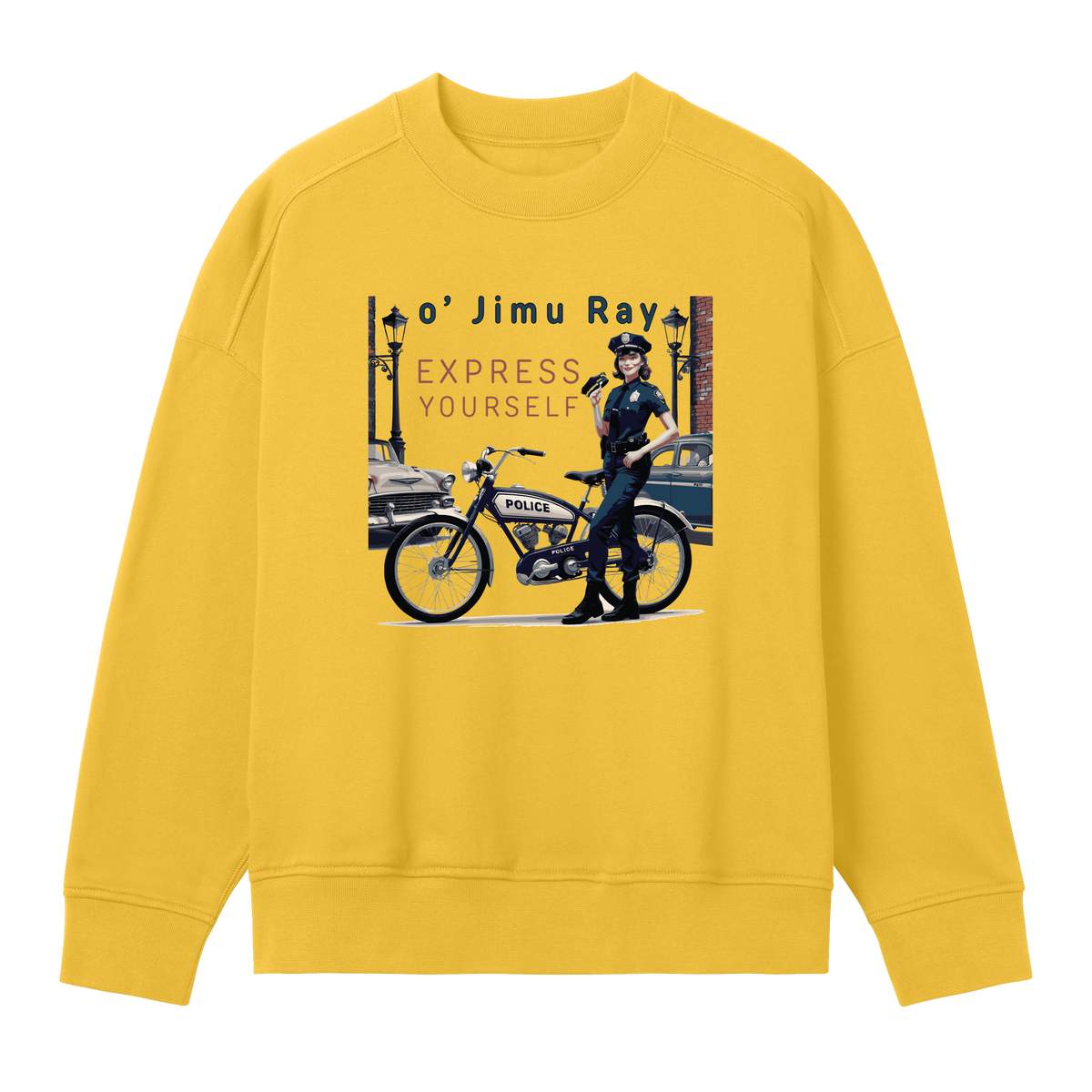 Classic Cop Style Sweatshirt - Primrose yellow women - Sweatshirts