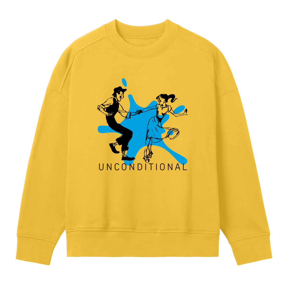 Unconditional Art - Blue Splash Sweatshirt - Primrose yellow women - Sweatshirts