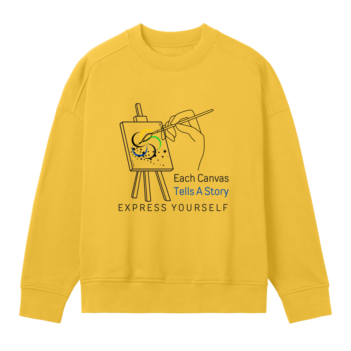 Canvas of Creativity - Women's Sweatshirt - Primrose yellow women - Sweatshirts