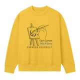 Canvas of Creativity - Women's Sweatshirt - Primrose yellow women - Sweatshirts