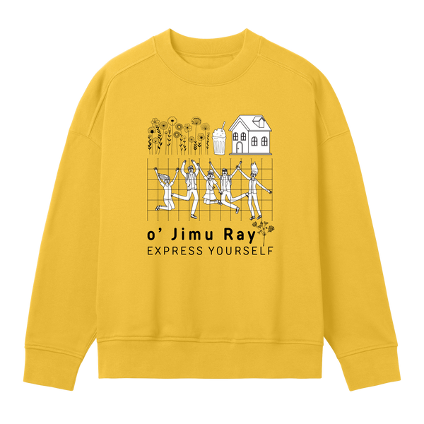 Express Happiness - Oversized Sweatshirt - Primrose yellow women - Sweatshirts