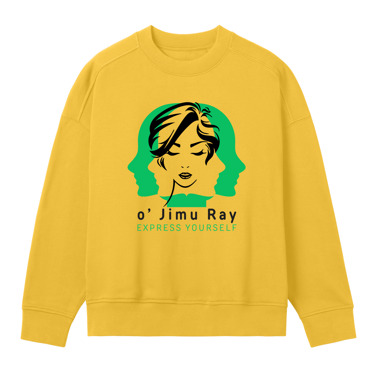 Expressive Elegance - Oversized Sweatshirt - Primrose yellow women - Sweatshirts