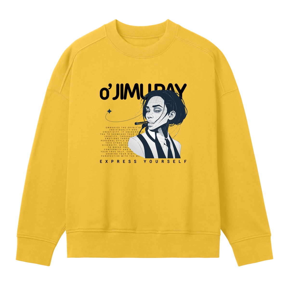 Cigarette Chic Sweatshirt - Primrose yellow women - Sweatshirts