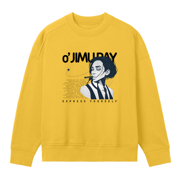 Cigarette Chic Sweatshirt - Primrose yellow women - Sweatshirts