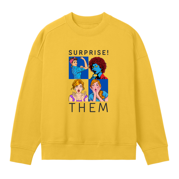 Pop Art Fusion Sweatshirt - Primrose yellow women - Sweatshirts