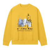 Art & Literature - Unique Oversized Sweatshirt - Primrose yellow women - Sweatshirts