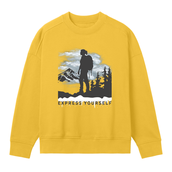 Journey in Style - Women's Oversized Sweatshirt - Primrose yellow women - Sweatshirts