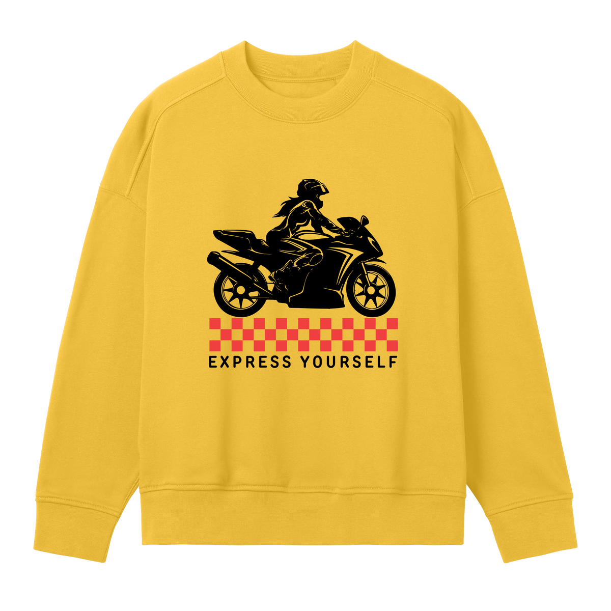 Fearless Racing Style - Minimalist Sweatshirt - Primrose yellow women - Sweatshirts