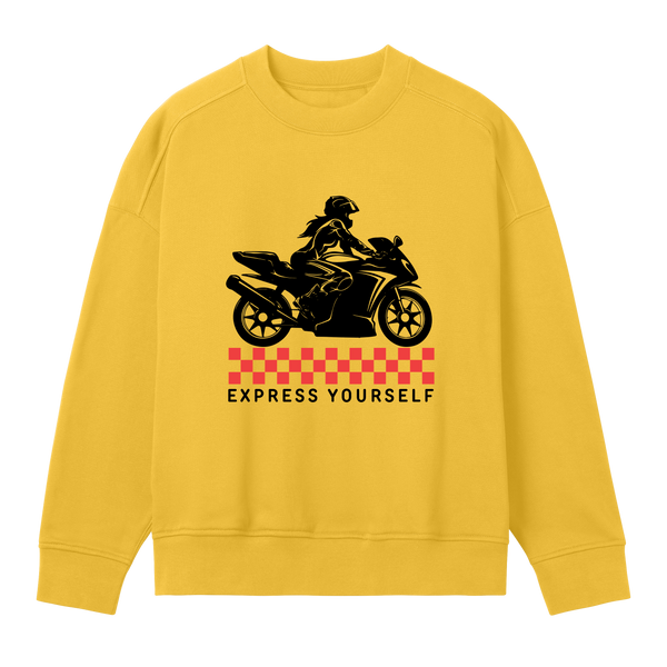 Fearless Racing Style - Minimalist Sweatshirt - Primrose yellow women - Sweatshirts