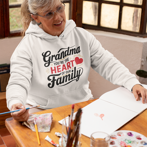 Grandma, You’re the Heart of Our Family – A Gift of Love - - Hoodies