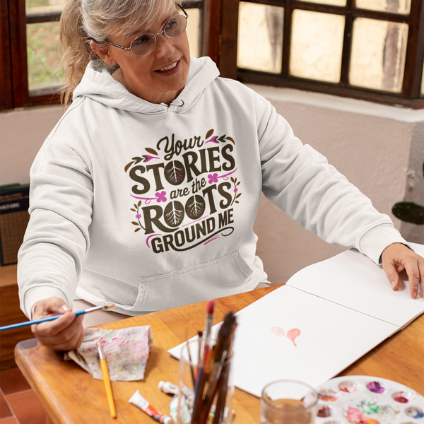 The Roots That Bind - A Heartfelt Gift for Grandma - - Hoodies