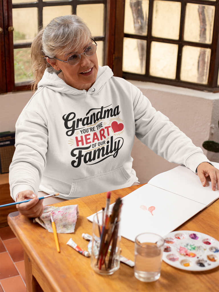 Grandma, You’re the Heart of Our Family – A Gift of Love - - Hoodies