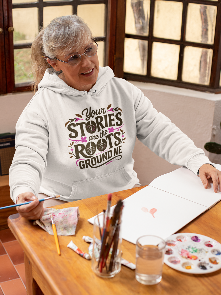 The Roots That Bind - A Heartfelt Gift for Grandma - - Hoodies