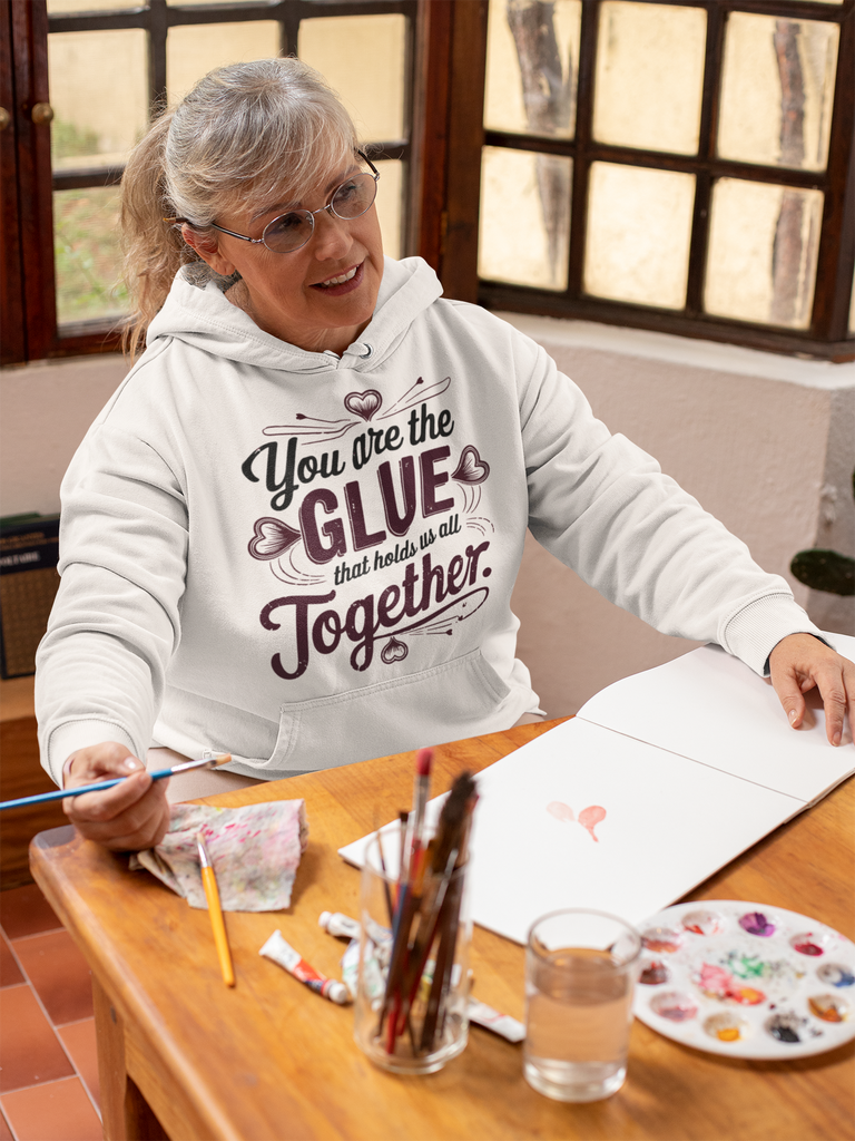 The Glue That Holds Us Together - A Gift for Grandma - - Hoodies