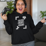 Pixelated Heart Hoodie – A Nostalgic Tribute for Game Lovers - - Hoodies