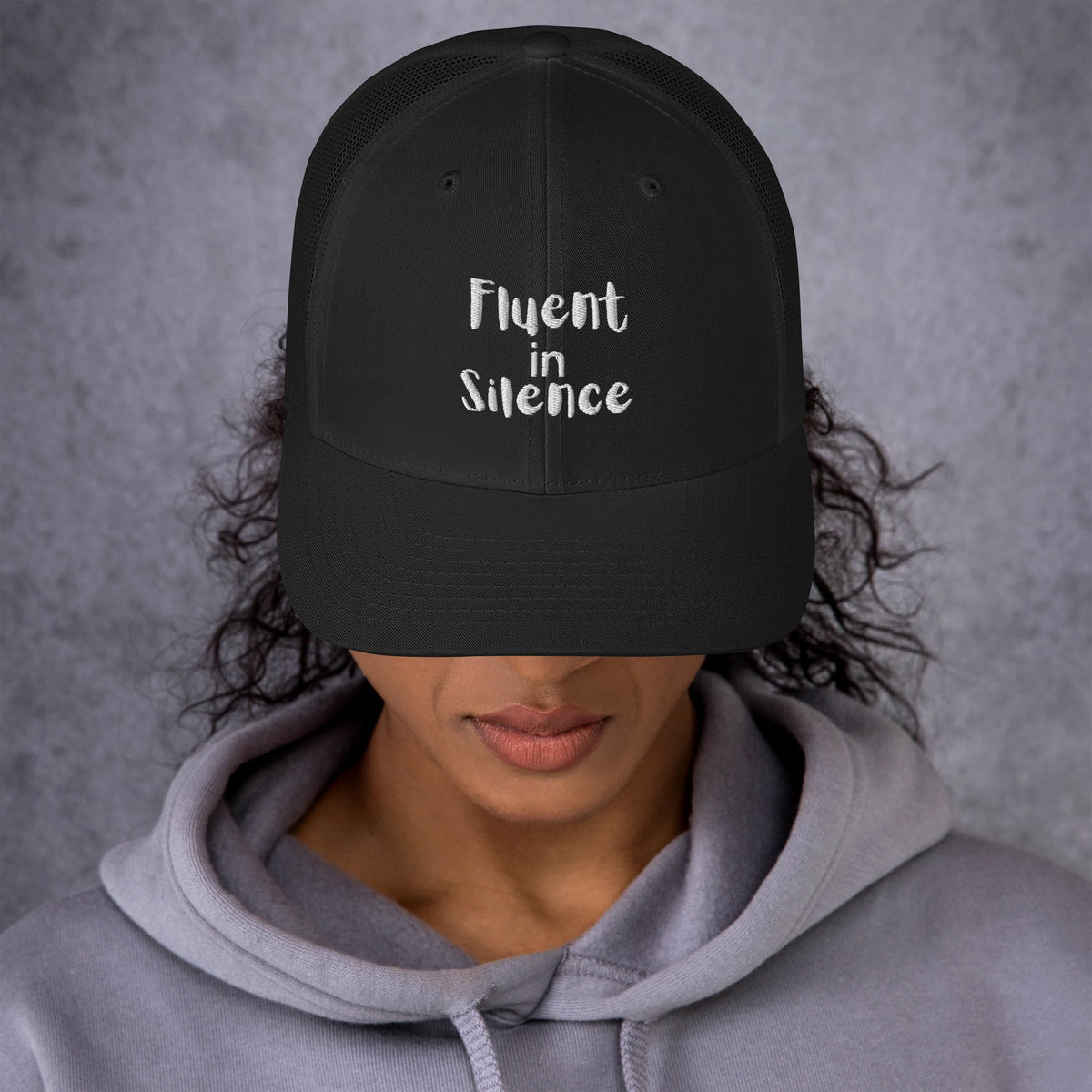 Silent Statements - Fluent in Silence Cap - Black -