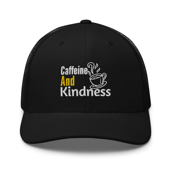 Retro Vibes - Caffeine and Kindness Cap - -