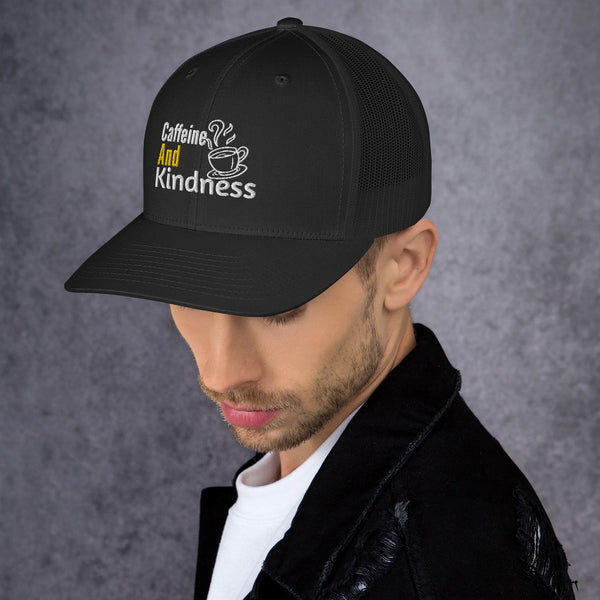 Retro Vibes - Caffeine and Kindness Cap - -