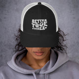 Smile Stories - Better Together Trucker Cap - Black White -