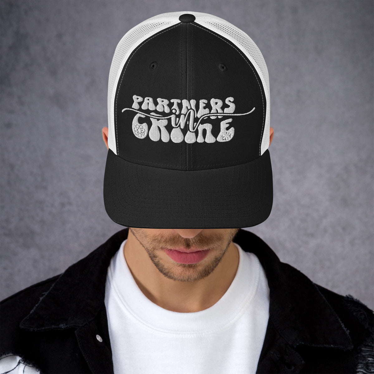 Partner in Crime Trucker Cap - Wear Your Memories with Style - -