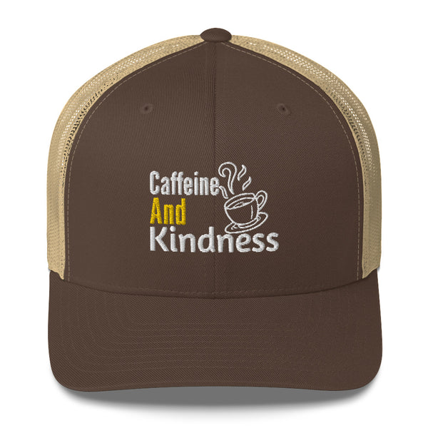 Retro Vibes - Caffeine and Kindness Cap - -