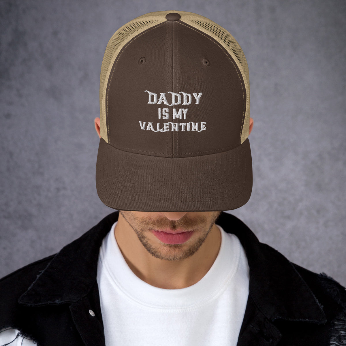 Daddy's Valentine - A Hatful of Heartfelt Memories - Brown Khaki - Caps