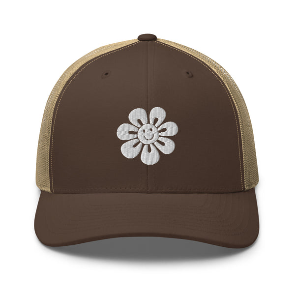 Floral Fusion Trucker Cap - Blossom Memories Wherever You Go - - Caps