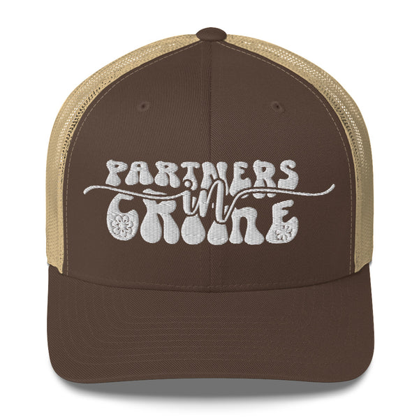 Partner in Crime Trucker Cap - Wear Your Memories with Style - -