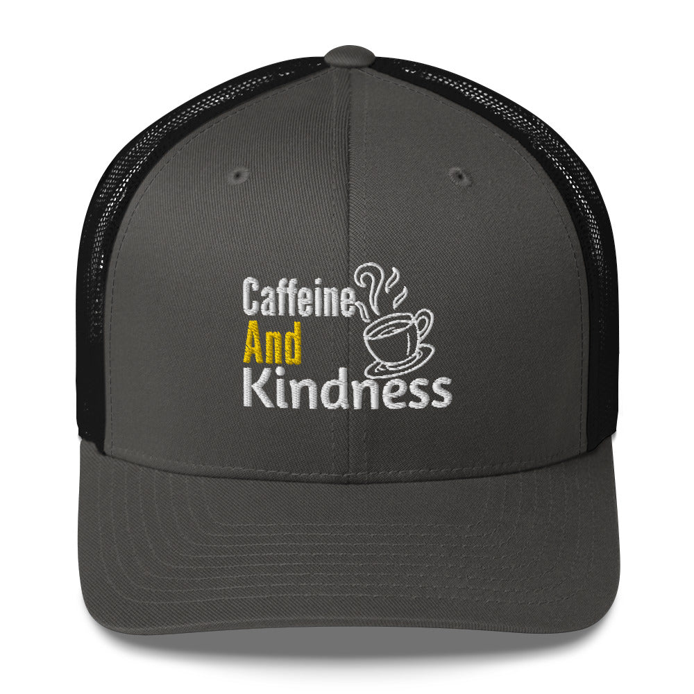 Retro Vibes - Caffeine and Kindness Cap - -