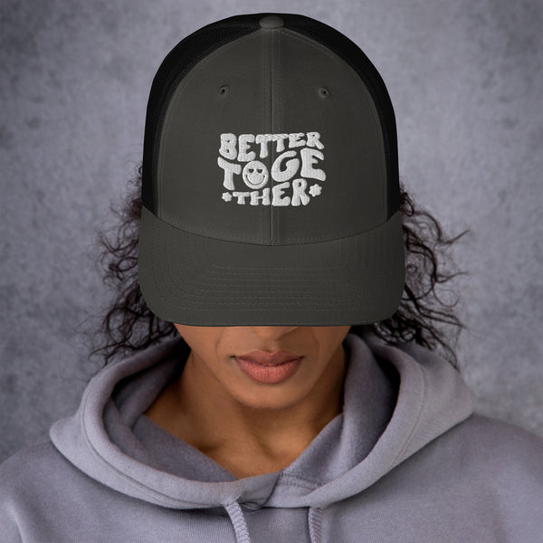 Smile Stories - Better Together Trucker Cap - Charcoal Black -