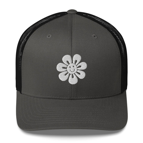 Floral Fusion Trucker Cap - Blossom Memories Wherever You Go - - Caps