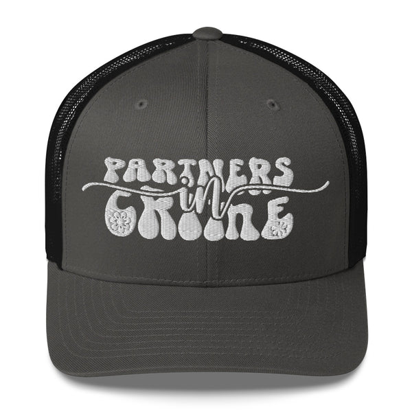 Partner in Crime Trucker Cap - Wear Your Memories with Style - -