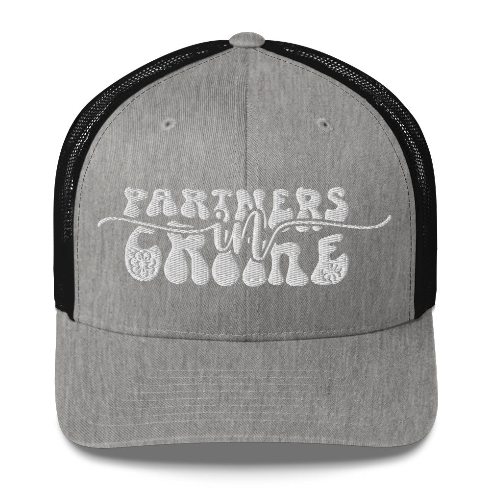 Partner in Crime Trucker Cap - Wear Your Memories with Style - -