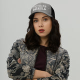 Partner in Crime Trucker Cap - Wear Your Memories with Style - Heather Black -