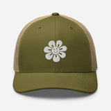 Floral Fusion Trucker Cap - Blossom Memories Wherever You Go - - Caps