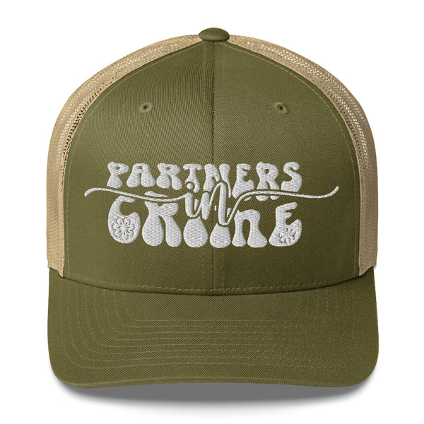 Partner in Crime Trucker Cap - Wear Your Memories with Style - -