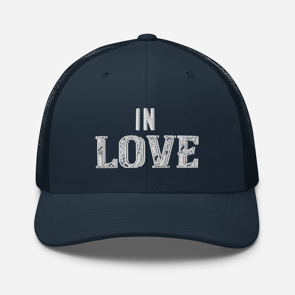 Love in Every Stitch - Personalized Trucker Cap for Cherished Memories - -