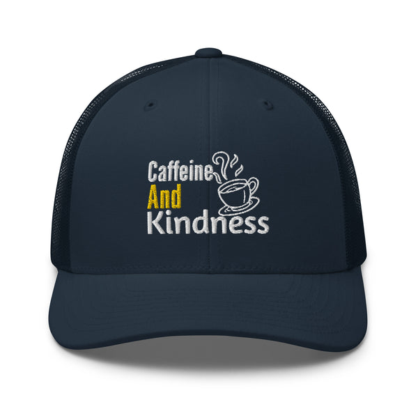 Retro Vibes - Caffeine and Kindness Cap - -