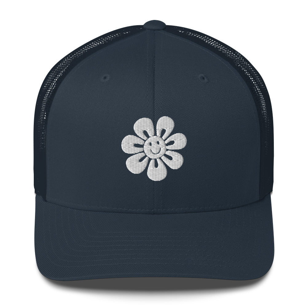 Floral Fusion Trucker Cap - Blossom Memories Wherever You Go - - Caps