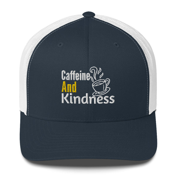 Retro Vibes - Caffeine and Kindness Cap - -