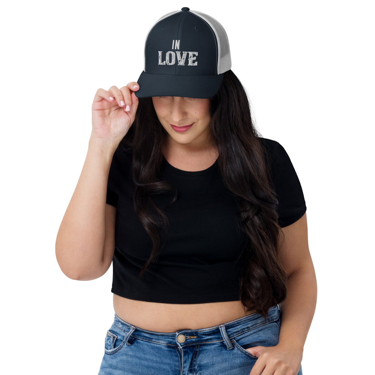 Love in Every Stitch - Personalized Trucker Cap for Cherished Memories - -