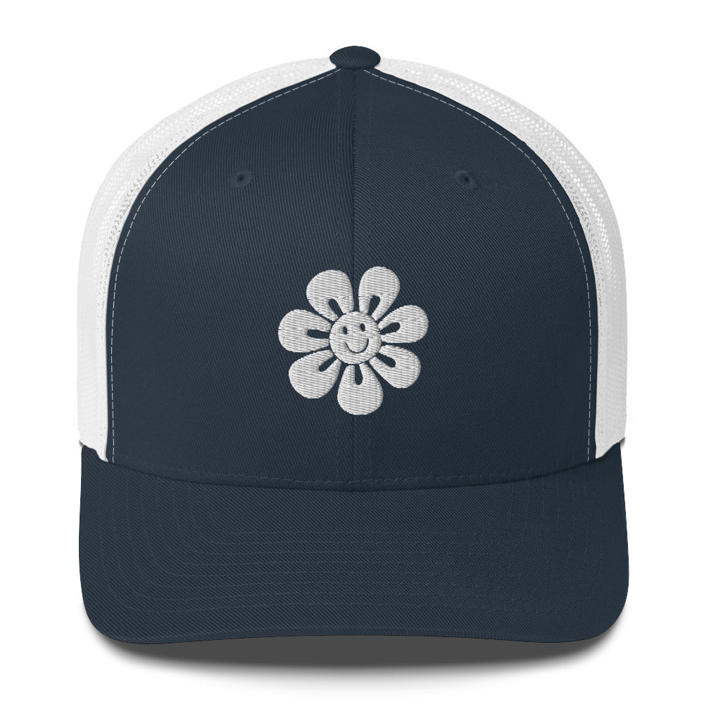 Floral Fusion Trucker Cap - Blossom Memories Wherever You Go - - Caps