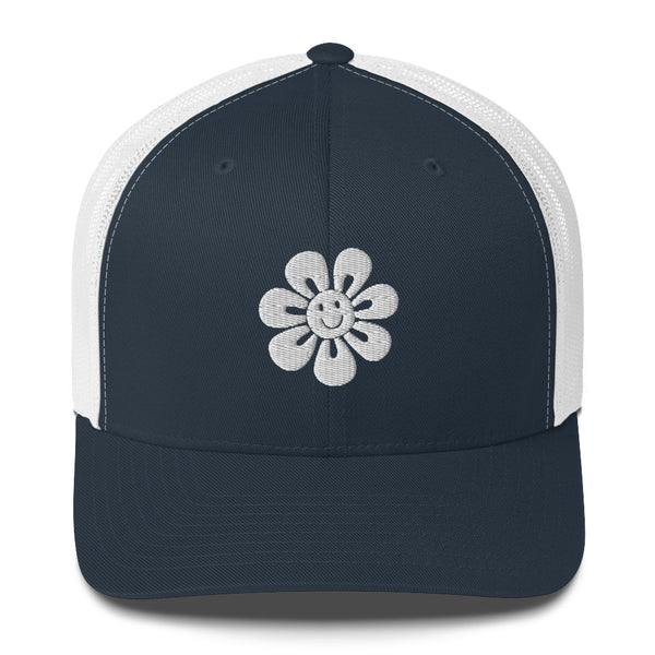 Floral Fusion Trucker Cap - Blossom Memories Wherever You Go - - Caps