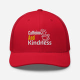 Retro Vibes - Caffeine and Kindness Cap - -