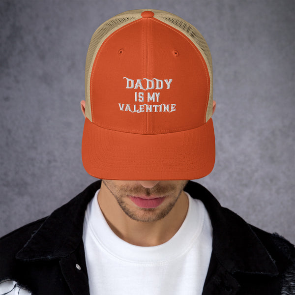 Daddy's Valentine - A Hatful of Heartfelt Memories - Rustic Orange Khaki - Caps