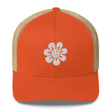 Floral Fusion Trucker Cap - Blossom Memories Wherever You Go - - Caps