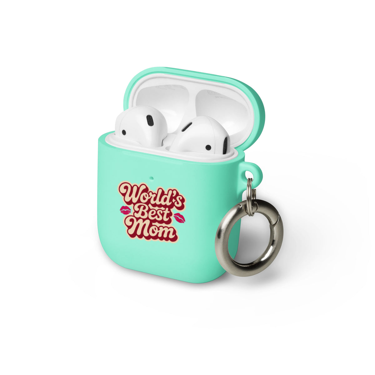 World’s Best Mom – AirPods® Case - Mint AirPods - Tech Accessories
