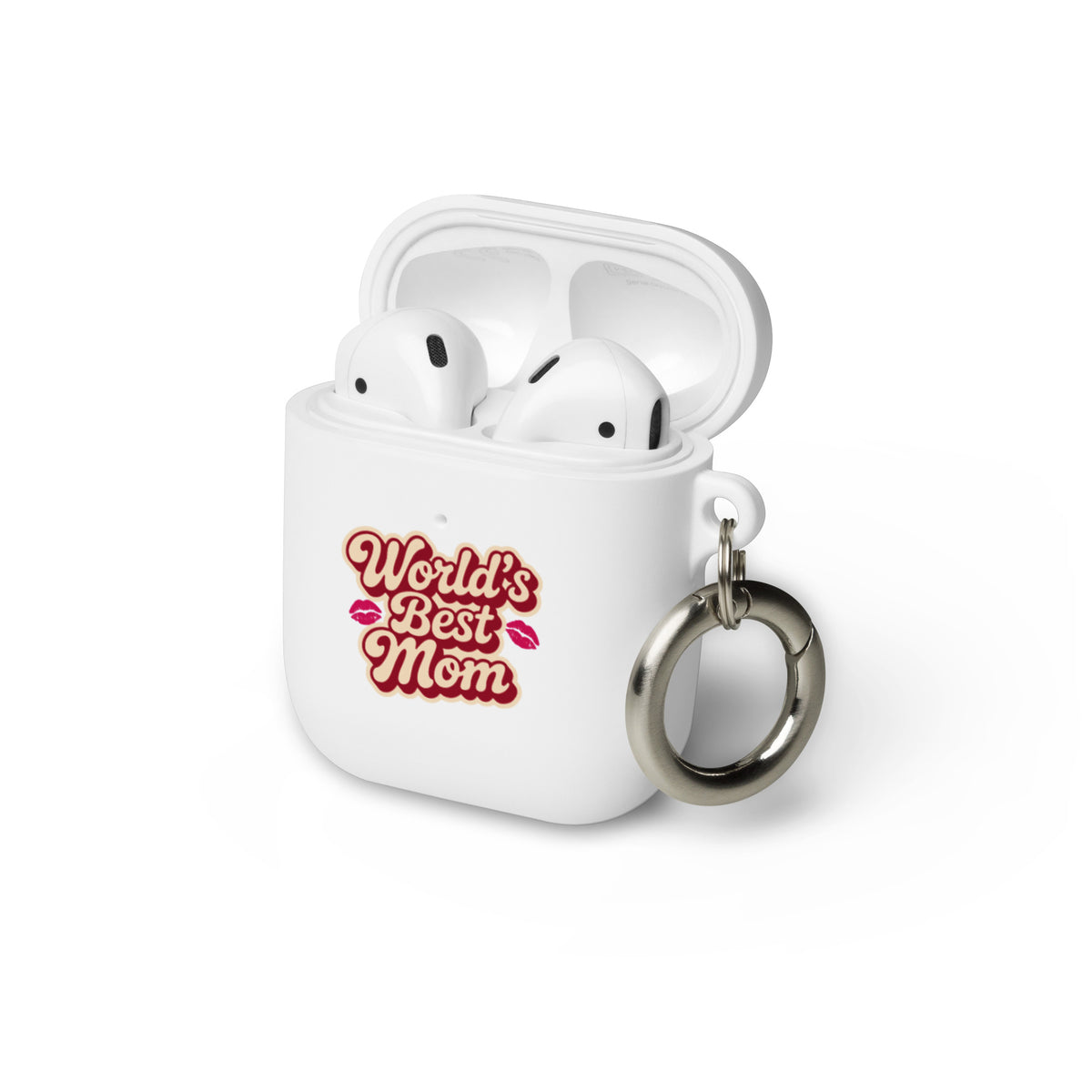 World’s Best Mom – AirPods® Case - White AirPods - Tech Accessories